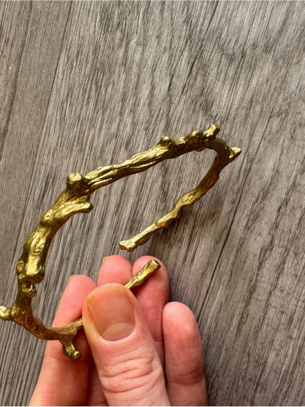Gold Twig-Style Women’s Cuff Bracelet
